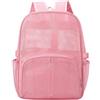 rockible Zaino con Maniglia Superiore, Rosa, color to 2 | Ampio Scomparto Principale, Zaino con Tasca Laterale, Compatto, Borsa, per Palestra, Studenti