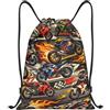 Zelinge Zaino con coulisse, borsa da palestra e sport, Moto Grunge, S: 35,5 | Borsa a tracolla per yoga, danza, viaggio