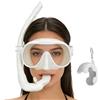 Generisch Set da snorkeling per adulti con visione panoramica e maschera a prova di | Con scatola, fascia regolabile e boccaglio pieghevole per uomini, donne, atleti, famiglie, allenamento di nuoto