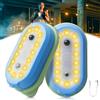 Leikurvo 2 pezzi LED clip lampade, luce lampeggiante per esterni, luce di sicurezza a LED ricaricabile USB, luce di sicurezza con 4 modalità, luce notturna USB ricaricabile per corsa, jogging, campeggio