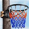 Generic Canestro da basket da parete con tabellone in acciaio resistente e kit di fissaggio per interni ed esterni, altezza regolabile per tutti i livelli di abilità