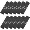 Angoily 12 Pezzi Fascia da Leader Calcio Nera Regolabile per Gruppi | Tessuto Elasticizzato Chiusura a Strappo, Resistente All'usura, per Partite e Allenamento, Unisex