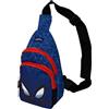 CARTOON Marsupio Spiderman Marvel Bambini con Tracolla Regolabile, 2 Tasche Zip, 24,5 x 13 x 8 cm
