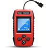 AUBEST Telecamera da Pesca, Ecoscandaglio LCD a Colori con sensore cablato, Display for acque Profonde for Barche