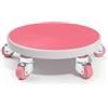 Baoblaze Fitness Roller Wheel Ruota Addominale Disco Esercizi Allenatore Core Attrezzo Addominali con Silenziose Gommate Protezione Pavimenti Superficie 33cm, Array, Rosa Vivace, style to 1