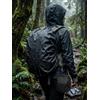 Generic Copertura antipioggia per zaino, protezione impermeabile per zaino, pratica copertura per borsa da esterno, per escursionismo, viaggi, arrampicata, nero, S: 46*36cm, Zaino