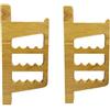 Generic Supporto da parete per tiro con l'arco per recurve e arco lungo, rovere | Per recurve e arco lungo, include viti e tasselli, dimensioni 15 x 7 cm, montaggio a parete, display freccia