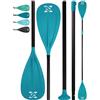 ZLX SUP Paddle in alluminio regolabile, peso leggero, impugnatura ergonomica a T, montaggio rapido e lame durevoli