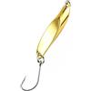 Marchfunny Esca da pesca in metallo, 5 pezzi, argento e oro, per la pesca in metallo | Set di 5 pezzi in metallo, colori argento/oro, design traballante, forma angolata proietta lontano, ganci singoli/tripli