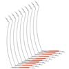 BlesConi Filo metallico linea di pesca connettore 20cm liscio per metallo | Superficie in metallo liscio, previene lo sfilacciamento della lenza, lunghezza 20 cm, ideale per configurazioni delicate