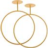 Kichvoe 2 Pezzi Supporto da Parete per Palloni Sportivi in Ferro Oro | Montaggio Semplice, Spazio Ordinato, Design Multifunzione, Adatto a Football e Sports Ball in Ambienti Domestici e Palestra