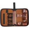 Minhe Borsa da golf in pelle, custodia da viaggio multifunzione di grande | Borsa da golf in pelle con grande capacità. Scomparti multipli. Portatile. Ideale per tee, guanti, palle e strumenti.