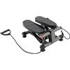 Rogowsen Stepper fitness con display LCD, bande di resistenza, 120 kg, idraulico, nero