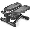 RESTEQ Stepper idraulico, mini attrezzo fitness, carico massimo 100 kg, compatto per casa