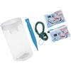 Generic Waterside - Set di bottiglie da pesca con corpo trasparente e imbuto | Set di bottiglie con imbuto con pacchetti inclusi, corpo da 18 cm / 7.1in per posizionamento lago, stagno e riva all'acqua