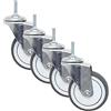 IOvgujFY Set di 4 ruote girevoli for carichi pesanti da 75 mm M8x25