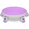 Baoblaze Fitness Roller Wheel Ruota Addominale Disco Esercizi Allenatore Core Attrezzo Addominali con Silenziose Gommate Protezione Pavimenti Superficie 33cm, Array, Viola Romantico, style to 2