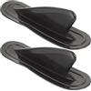 Totority 2 Pezzi Pinna da Longboard in PVC Nera, per Curve Strette e Nose | Montaggio, Rotazione Rapida, Maggiore Trazione, Divisorio per Tavola Gonfiabile, Accessorio Singolo
