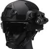 CZMYCBG Casco Tattico MICH 2000 con Occhiali di Protezione e Torce | Casco Regolabile in Fibra di Vetro in Stile Militare con Guide Laterali per Softair, MilSim e Giochi CS