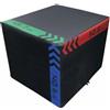 Baoblaze Piattaforma di Allenamento Box Pliometrici Cubo Step Fitness Superficie Antiscivolo Facile da Pulire con Cuciture Rinforzate E Imbottitura Morbida, 75 60 50