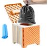 Generisch Toilette portatile, inodore, portatile, pieghevole, da 70 kg | Vasino da viaggio per adulti e bambini, per escursioni, camper, escursioni, barche, spiagge, auto, camion