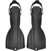 Baoblaze Pinna a Aperta Ideali Pinna con Molla Regolabili per Subacquei, Diver, Immersione Subacquea, Immersioni Tecniche , Nero , Grande 43-46