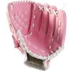 QuivyLivy Guanto da baseball in finta pelle Softball | Cucitura per giovani adulti Infield Outfield Slow Pitch Marrone Rosa