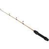 Generic Canna da pesca invernale 50 cm manico in EVA nero | Costruzione extra forte, fibra di vetro, rilevamento sensibile del morso, dimensioni compatte 50 cm