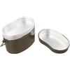 QuivyLivy Set di pentole da campeggio all'aperto | Pentola da escursionismo con coperchio portatile kit per zaino in spalla