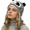 Genérico Cappelli invernali con animali per bambini, berretto caldo con cartoni | Cappello per costume per compleanno, Capodanno, ufficio, casa, vacanze, esterno