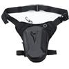 Honseadek Marsupio da gamba per moto, in EVA, impermeabile, a tracolla | Marsupio da coscia per equitazione, viaggi, sport all'aria aperta, compatto per riporre telefono, attrezzi, carte, nero