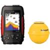 AUBEST Telecamera da Pesca, Ecoscandaglio Marino Cercatore di profondità Sonar Wireless Display a Colori da 2,8 Pollici