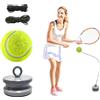 Bcuuozeeing Set per allenare il tennis, attrezzatura da tennis portatile, strumento di allenamento per adulti, bambini, giocatori principianti, per esterni, giardino, parco