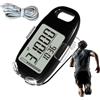 Generico Pedometro per Contapassi Schermo Digitale Grande e Preciso Portatile | Monitor Distanza e Passi per Palestra Strada Montagna Camminata Corsa Trekking Esercizio Outdoor