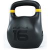 ATLETICA HRX Octagon Kettlebell 16kg Giallo | Ideale per Farmer's Carry, nessun colpo sulla coscia, codice colore secondo lo standard internazionale