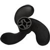ZQnAzWaCP Elica Fuoribordo Marino A21K-3 Black Leaves 47.05mm X 78.05mm | Adatto per motori da 3,5 CV e 2,5 CV; Diametro 47,05 mm, Passo 78,05 mm