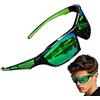 Mbiyhgta Occhiali da sole polarizzati da uomo - Occhiali sportivi avvolgenti | Più r | Occhiali da sole con protezione completa, polarizzate per la guida all'aperto, fondo comodo
