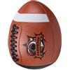Honseadek Calcio da allenamento per allenamento da solo, per rugby in pelle | Dimensioni ufficiali 23 x 17 cm, per bambini e adulti, colore marrone, per allenatori di rugby da solo, rimbalzo