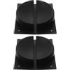MAGICLULU 2 Pezzi Base per Palla da Bowling in Plastica Nera, Supporto | Conservazione in Palestra, Costruzione Robusta, Manutenzione Semplice, Design Salvaspazio, per Palline Sportive