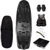 Generic Tavola da surf elettrica in fibra di carbonio ad alta velocità, tavola da surf a getto d'acqua 12/15kW, velocità massima 55/60 km/h, durata della batteria 60-120 minuti, impermeabile IP67, aliscafo