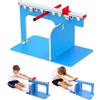 Generic Tester di flessibilità 2 in 1 Sit & Reach Box per stretching e test fitness | Strumento 2 in 1 per allenamento e test, con impostazioni multilivello regolabili, componenti in legno, scorrimento fluido