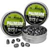 Arapaima Beitia Norica Premium Slug - Confezione da 2 palline per aria compressa, calibro 9 mm/.35, 4,85 g/75 grani, 200 pezzi totali