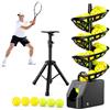 Generic Macchina automatica a palla da tennis, 3,5 sec Serve/33-Ball Capacità | Portable palla lanciatore allenatore, telecomando, 10 ore di allenamento e regolazione dell'altezza