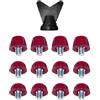 Generic Tappetini Di Sostituzione In Nylon M Per Terra Morbida,Rosa Rosso