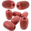 Housoutil 8 Pezzi Galleggiante Rete in PVC Rosso, Galleggiante Foro da Pesca | Superficie Liscia, Galleggiamento Stabile, Riduce Dell'acqua, Installazione Semplice, e Salata
