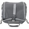 YUKOFE Borsa per casco da campeggio Borsa portaoggetti per casco regolabile in tela antigraffio per elmetto protettivo (Gray)