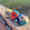 Juggle Pro Footbag Original Set di 3 pannelli, 4/8/12 pannelli, doppio riempimento con perline di plastica + sfere di metallo, 56 g, ultra suede cucito a mano, per freestyle, trucchi, stalle