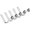 M METERXITY 5-Pack Ganci per Pagaia da Kayak 9mmx50mm Singolo Perno Solido A Forma di V Molla in Acciaio Ganci di Blocco per Pali da Tenda per Campeggio/Pagaia Kayak/Pali Tenda