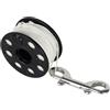 Hoppipola Rullo da immersione 20 m/30 m con doppio gancio in acciaio inox, grande apertura 3,5 cm, guinzaglio in nylon per immersioni, funzionamento con una sola mano, leggero