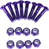 Generic Viti E Molle Universali per Ruote Motrici di Skateboard in,Viola
